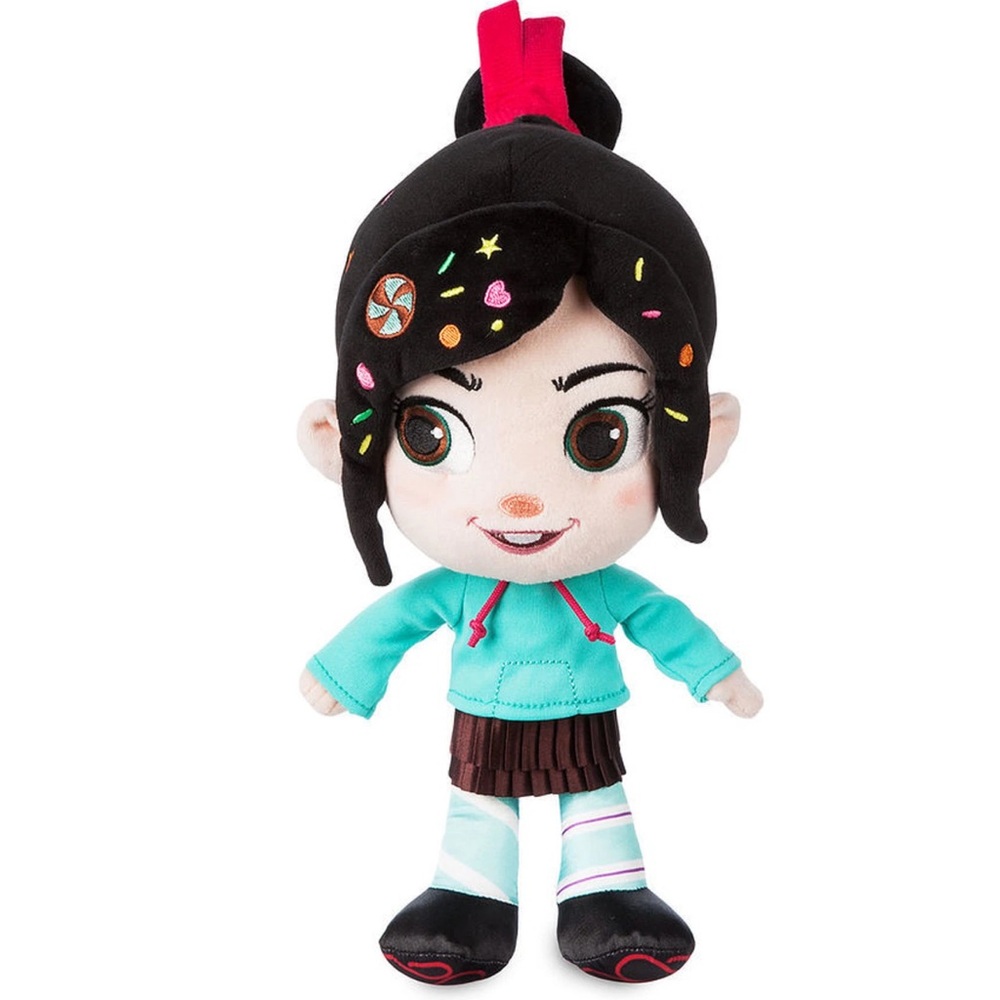 DISNEY STORE Vanellope Von Schweetz Plush Doll Ralph Breaks the Internet 13 inch